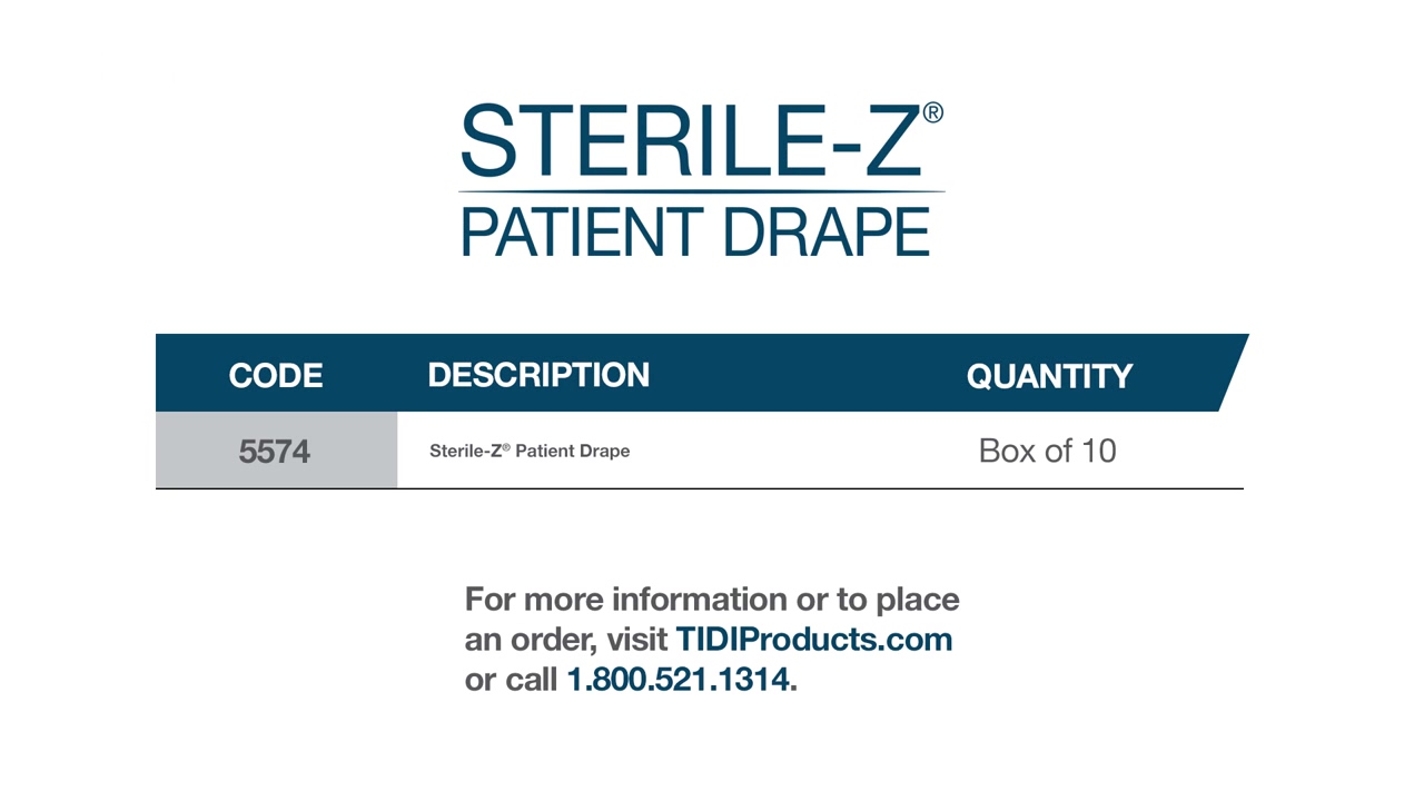 Drape Patient Drape | Sterile-Z Drape | TIDI Products